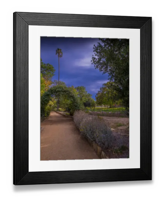 Framed Print : Botanical gardens in Autumn, in the town of St. Arnaud, the Wimmera district of Victoria