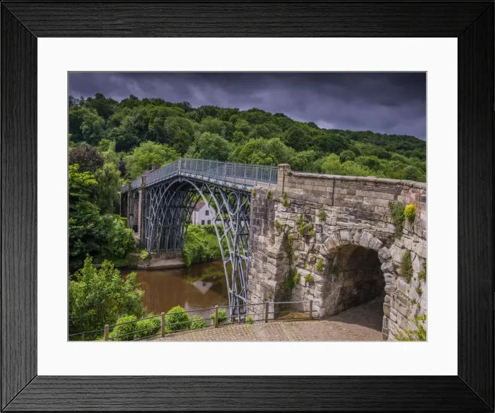 Framed Print : The Iron Bridge at Severn Shropshire, England, United Kingdom