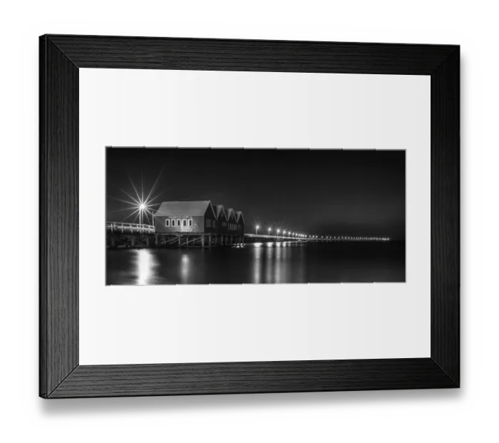 Framed Print : Busselton Jetty at night