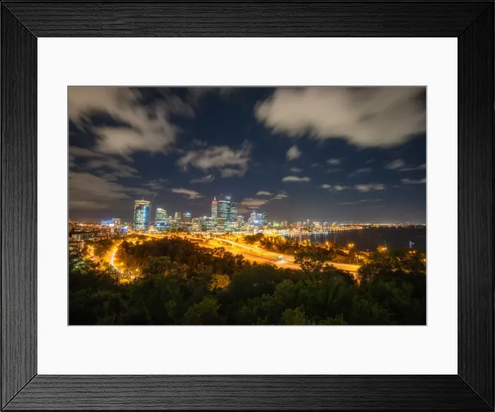 Framed Print : Perth Skyline Framed Print : Perth Skyline