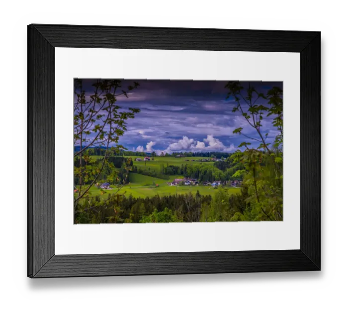Framed Print : A beautiful scenic springtime view near St Gilgen, Austria