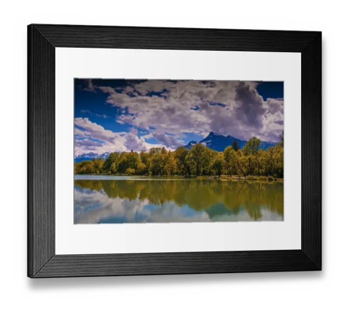 Framed Print : Scenic Viewpoint around the city of Salzburg, Austria