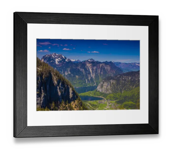 Framed Print : Scenic mountain views around Hallstatt, Austria