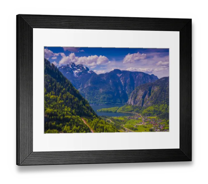 Framed Print : Mountain scenery in the Austrian Alps near Hallstatt