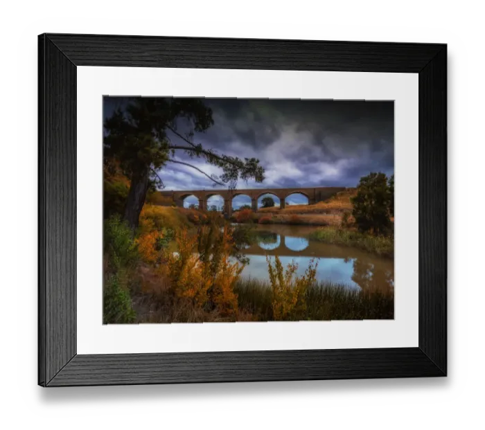 Framed Print : Autumnal colours of the season at Malmsbury, in Victoria, Australia
