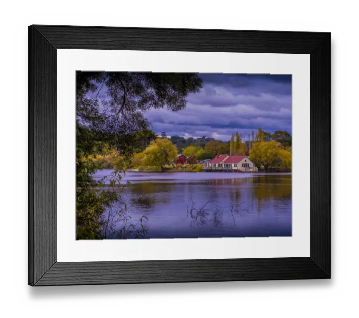 Framed Print : Autumnal colours in the country town of Daylesford, Central Victoria, Australia