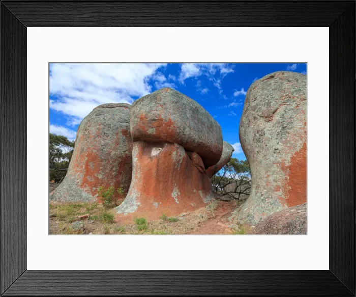 Framed Print : Granite rock formations - Murphys Haystacks, Mortana - South Australia Framed Print : Granite rock formations - Murphys Haystacks, Mortana - South Australia