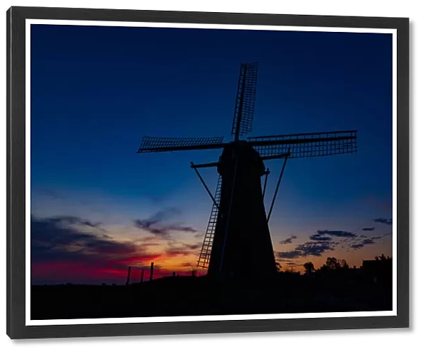 Colourful Sunset Behind The Lily - Dutch Windmill - Stirling Ranges