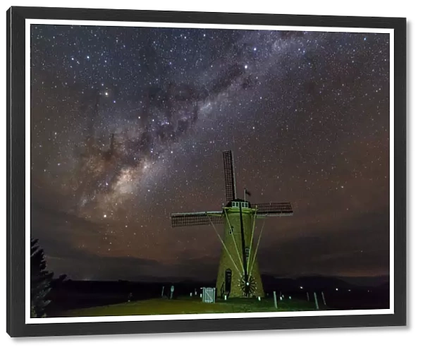The Milky Way Behind The Lily - Dutch Windmill - Stirling Ranges