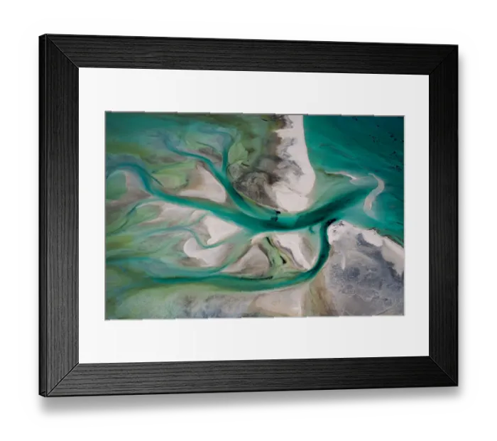 Framed Print : Flying over Shark Bay