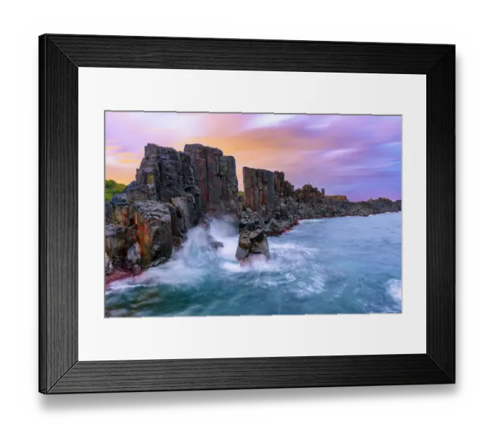 Framed Print : Sunrise at Bombo Quarry