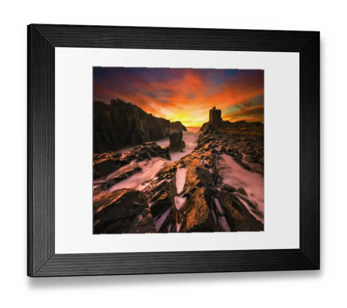 Framed Print : Awesome sunrise @ Bombo Quarry