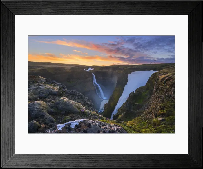 Framed Print : Glanni waterfall, Iceland Framed Print : Glanni waterfall, Iceland