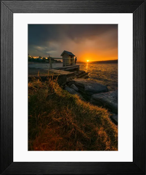 Framed Print : Fishing the Last Light Framed Print : Fishing the Last Light