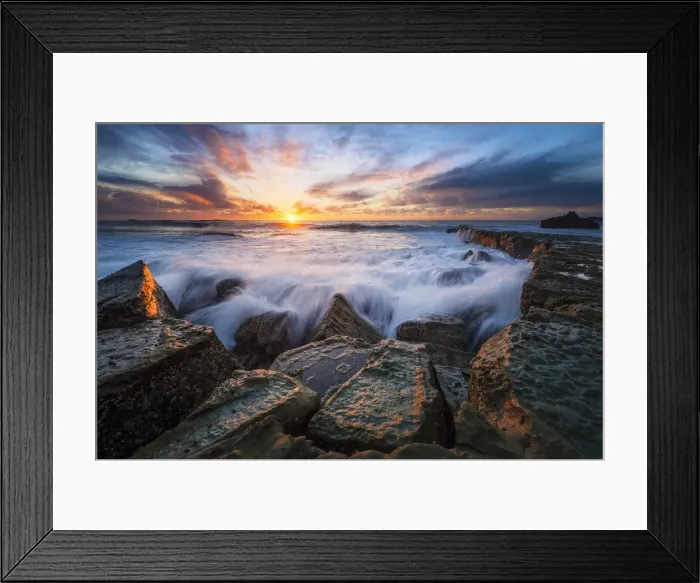 Framed Print : Flow of Forrester beach, NSW, Australia Framed Print : Flow of Forrester beach, NSW, Australia