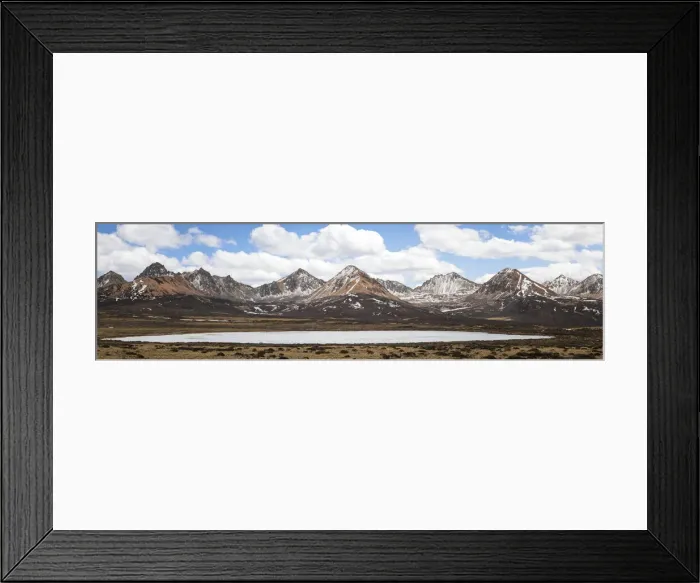 Framed Print : Panoramic view of Yachens mountain range, China