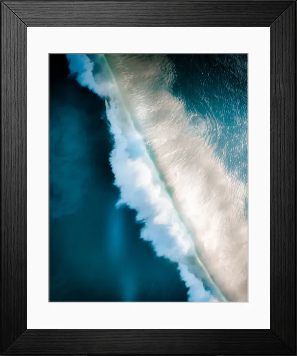 Framed Print : Blue Wave Framed Print : Blue Wave