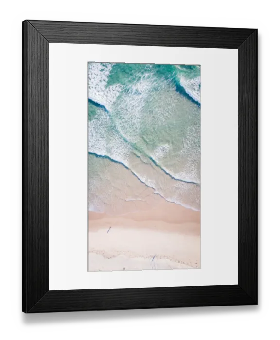 Framed Print : Aerials over Cudgen Creek, Kingscliff