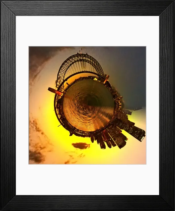 Framed Print : Circular Quay Globe Framed Print : Circular Quay Globe