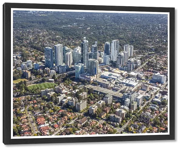 Chatswood. Aerial view of Chatswood, Sydney, NSW, Australia