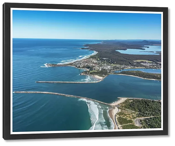Yamba. Aerial view of Yamba, NSW, Australia
