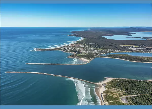 Yamba. Aerial view of Yamba, NSW, Australia