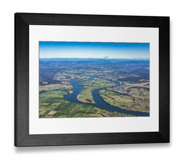 Framed Print : Taree. Aerial view of Taree, NSW, Australia Framed Print : Taree. Aerial view of Taree, NSW, Australia