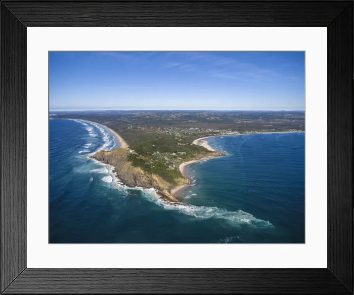 Framed Print : Byron Bay. Aerial view of Byron Bay, NSW, Australia Framed Print : Byron Bay. Aerial view of Byron Bay, NSW, Australia