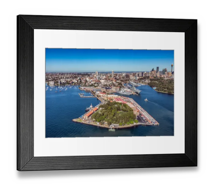 Framed Print : Garden Island, Australia
