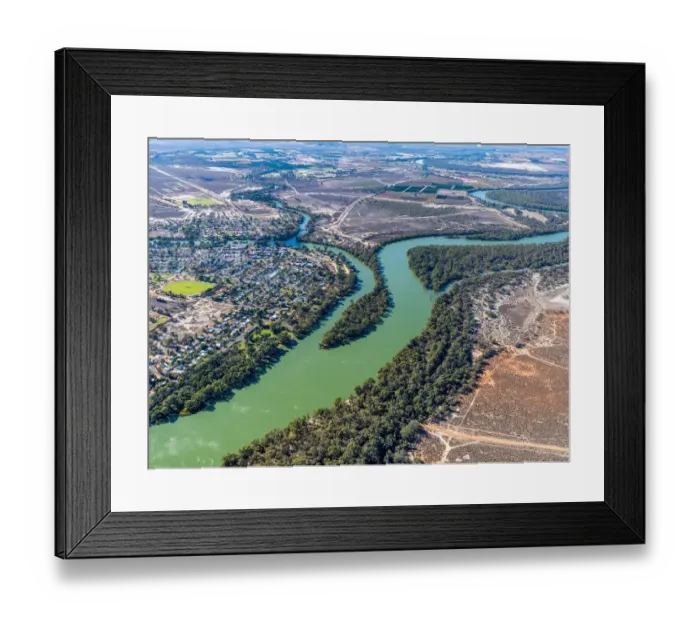 Framed Print : Wentworth and Murray-Darling River