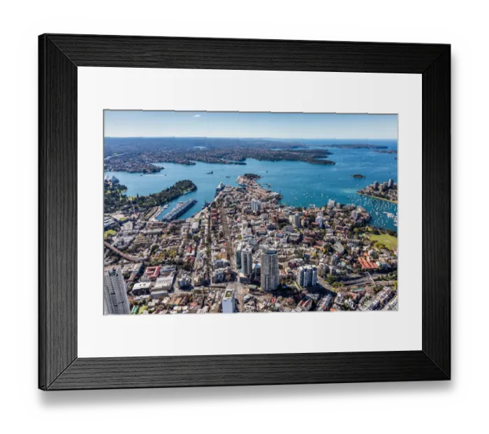 Framed Print : Potts Point aerial view Framed Print : Potts Point aerial view