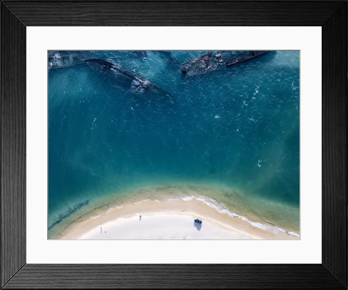 Framed Print : Tangalooma Shipwrecks Framed Print : Tangalooma Shipwrecks