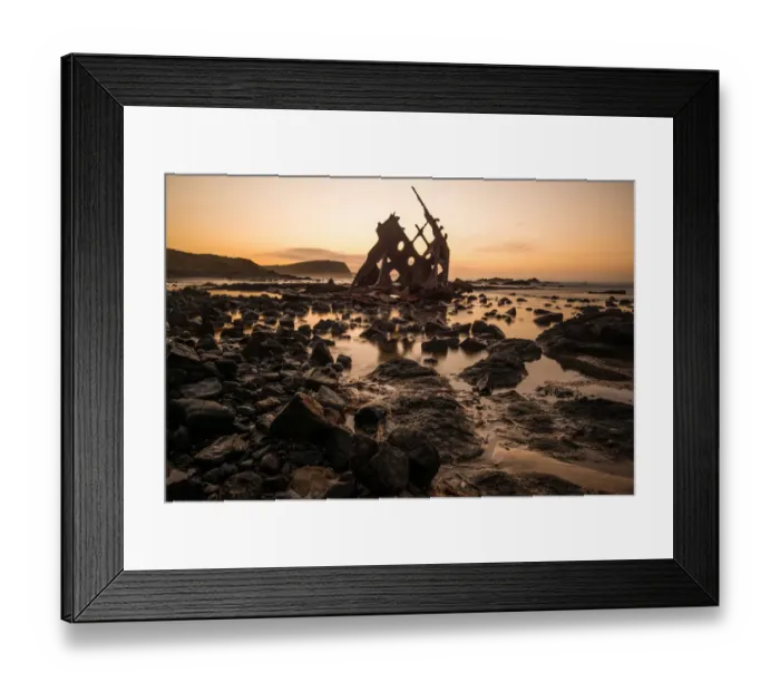 Framed Print : S. S. Speke Shipwreck at Phillip Island, Australia