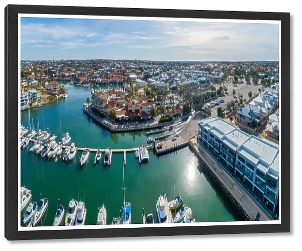 Mindarie Keys Boat marina aerial view