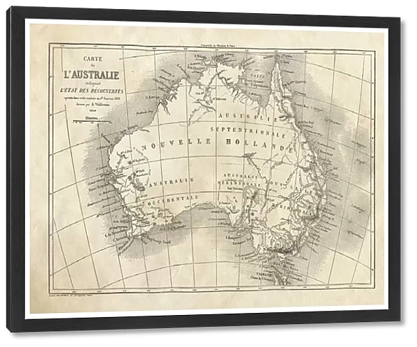 Map of Australia 1860