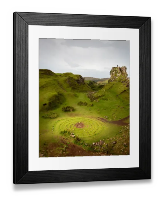 Framed Print : Stone Circle of Fairy Glen, isle of Skye