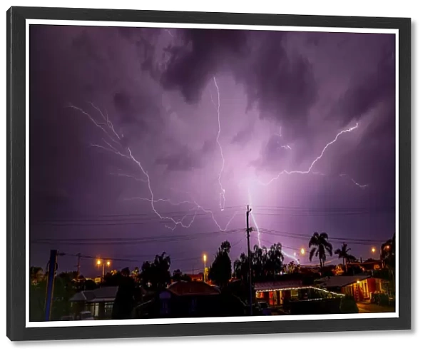 Lightning on the sunshine Coast Queensland