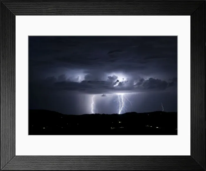 Framed Print : Patience. Thunderstorm over the Darling Downs