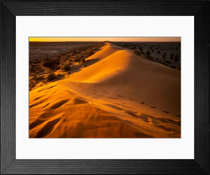 Framed Print : Sunset in the desert Framed Print : Sunset in the desert
