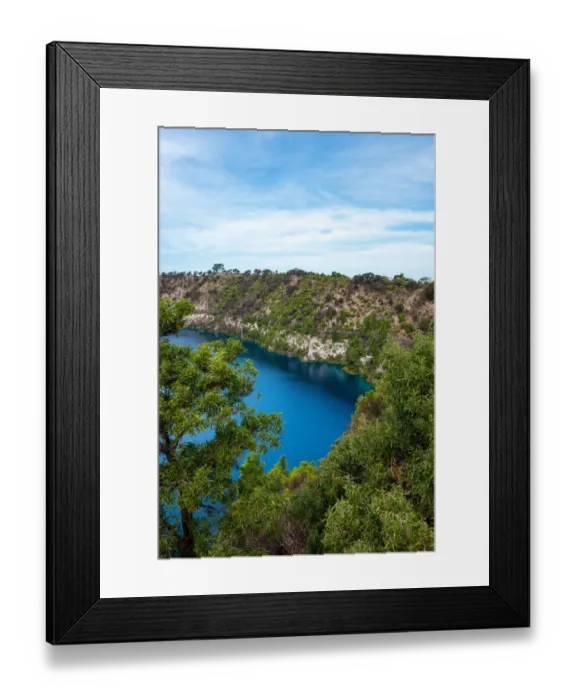 Framed Print : Blue Lake at Mt Gambier