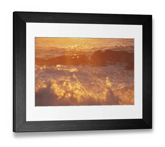 Framed Print : Ocean sunrise, Mimosa Rocks National Park, New South Wales, Australia