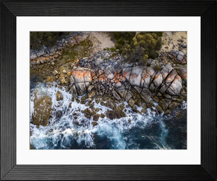 Framed Print : Eastern Coastline of Tasmania Australia Framed Print : Eastern Coastline of Tasmania Australia