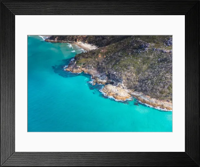 Framed Print : Aerial view of Cape Moreton an Island near Brisbane Framed Print : Aerial view of Cape Moreton an Island near Brisbane