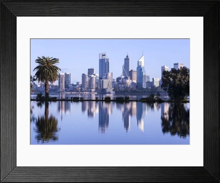 Framed Print : Perth city at sunrise