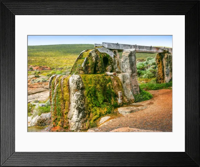 Framed Print : Old water wheel