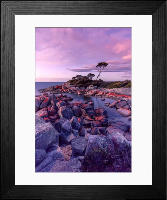 Framed Print : Dusk Moment at Binalong Bay Framed Print : Dusk Moment at Binalong Bay