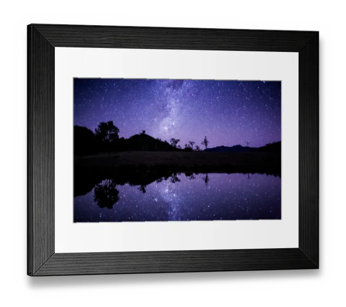 Framed Print : Star Field Lake Reflections Framed Print : Star Field Lake Reflections