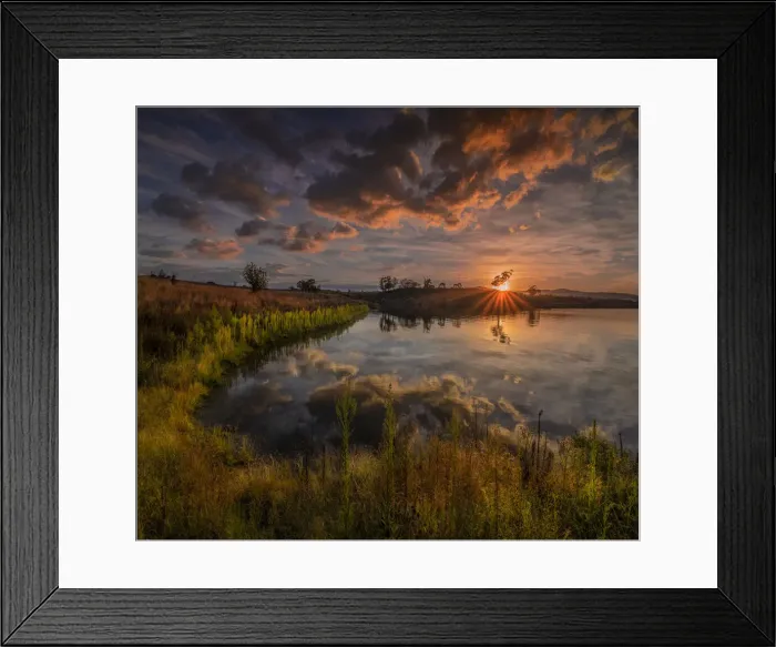 Framed Print : Dawn skies at Lake Jindabyne, Alpine High Country, Southern NSW, Australia