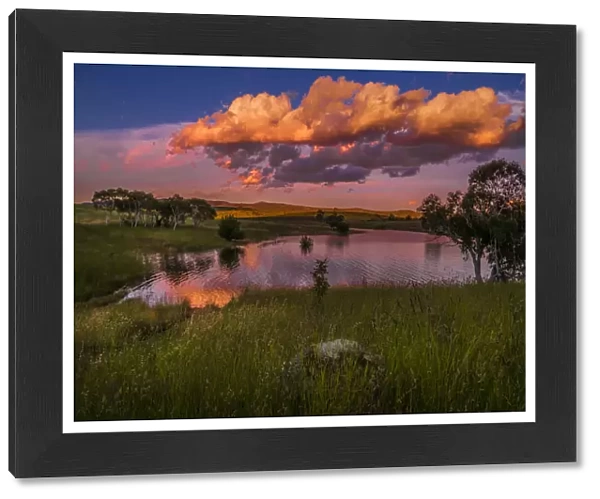 Lake Jindabyne dusk, Snowy Mountains, southern New South Wales