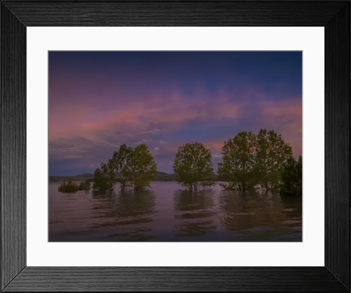 Framed Print : Dusk colours on lake Jindabyne, Snowy Mountains, southern New South Wales Framed Print : Dusk colours on lake Jindabyne, Snowy Mountains, southern New South Wales